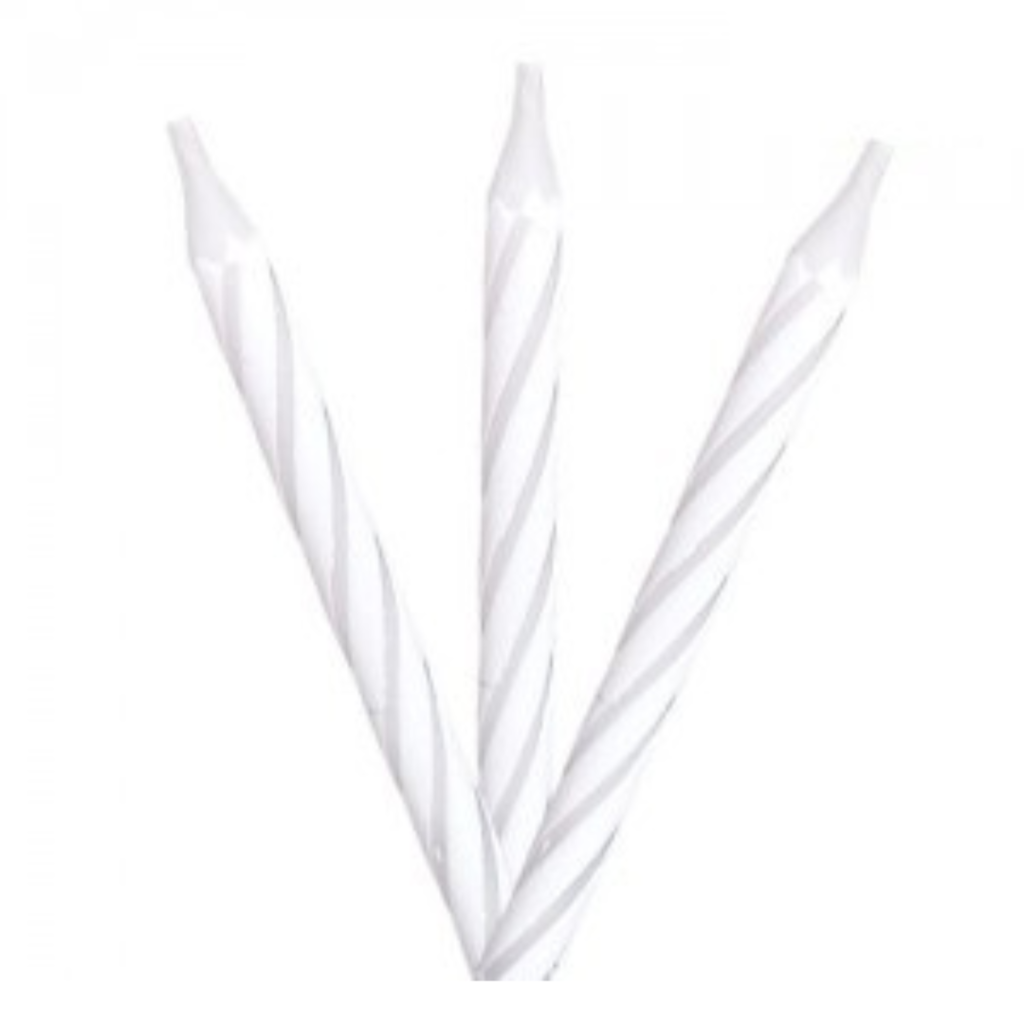 Velitas Blancas 12 Unidades