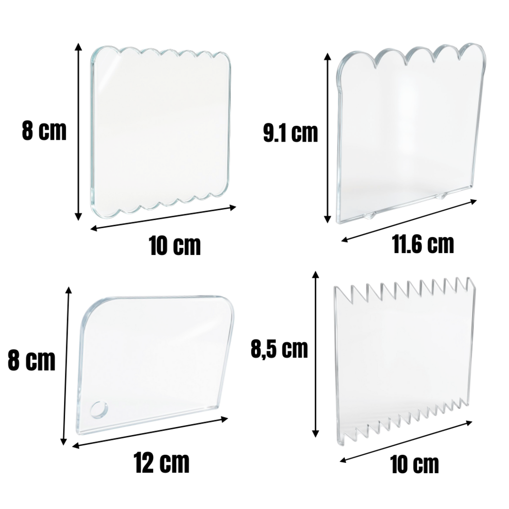 Set de 9 Scrapers Medianos mas 1 Scraper Estandar - 10 Piezas - Image 5