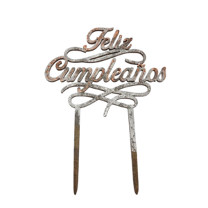 Topper Feliz Cumpleaños con Adornos