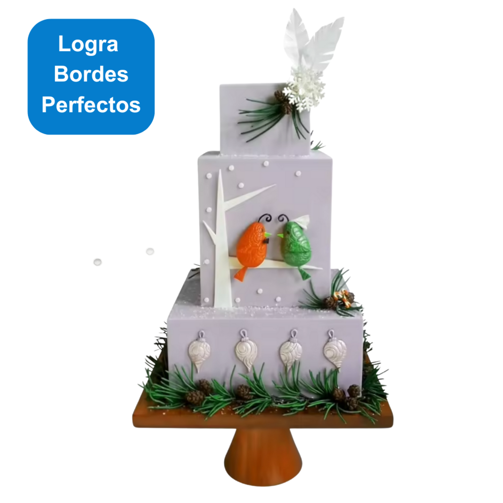 Set de Guías Cuadradas de Acrílico para Torta - 20 piezas - Image 4