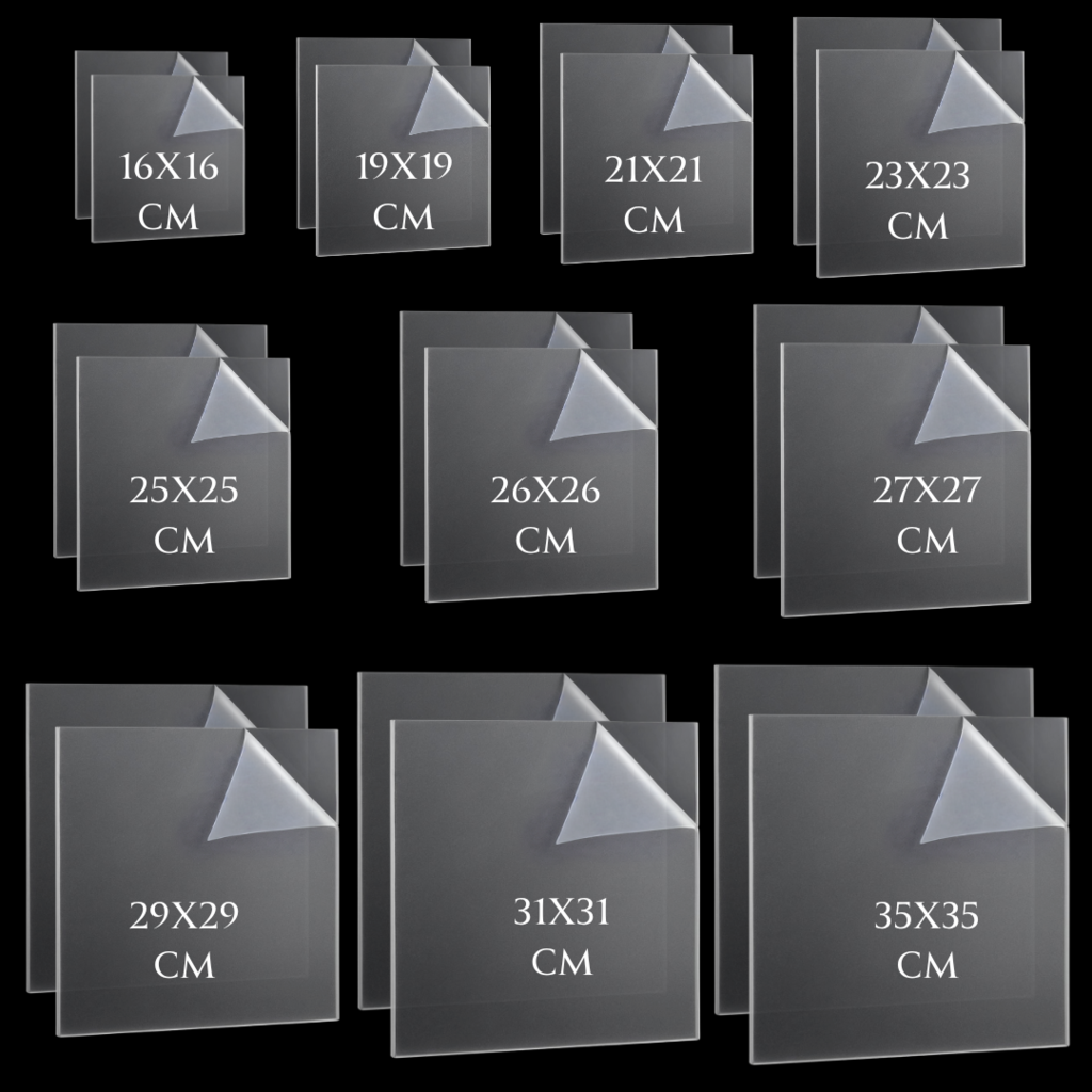 Set de Guías Cuadradas de Acrílico para Torta - 20 piezas - Image 2