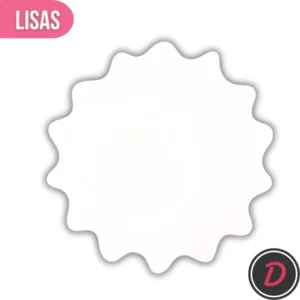 Bases Forma Sol MDF 3mm – Blanco Laminado Lisas