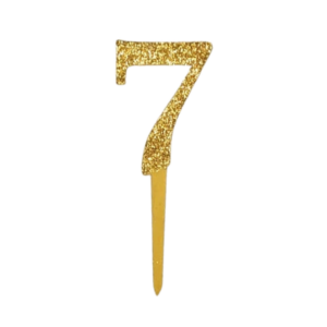 Topper Número 7 en MDF Pintado