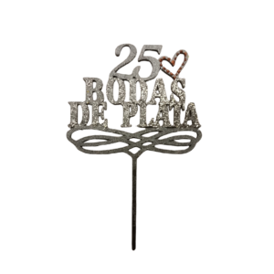 Topper “25 Bodas de Plata”